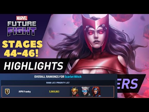 RANK 1 In The World for SCARLET WITCH WBU - Stages 44-46 - Marvel Future Fight