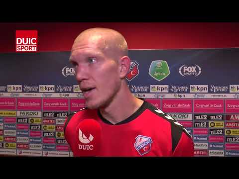 Simon Makienok na afloop van FC Utrecht - VVV-Venlo