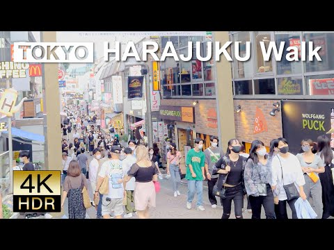 【4K HDR】Harajuku window shopping in Tokyo, Japan 2022
