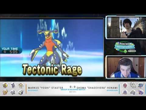 Shoma Honami vs Markus Stadter ONOG VGC 17 Pokemon Invitationals Group B   YouTube