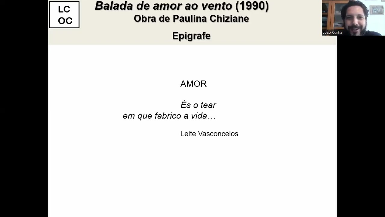 Leituras Comentadas de Obras Consagradas - "Balada de amor ao vento", de Paulina Chiziane
