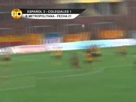 B Metropolitana: Español 2 vs. Colegiales 1 - 12/11/1014