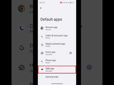 Default SMS Settings || #shorts