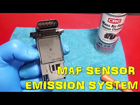 Limpieza Sensor MAF, Honda Civic. Emission System Check Engine Light ON. MAF Sensor Cleaning.
