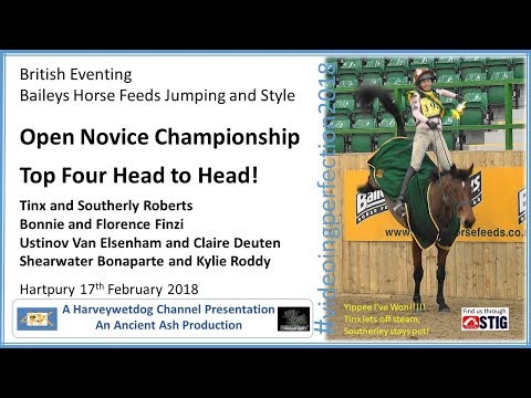 Top Four Head to Head! British Eventing Jumping and Style (JAS) Open Novice Championship 2018