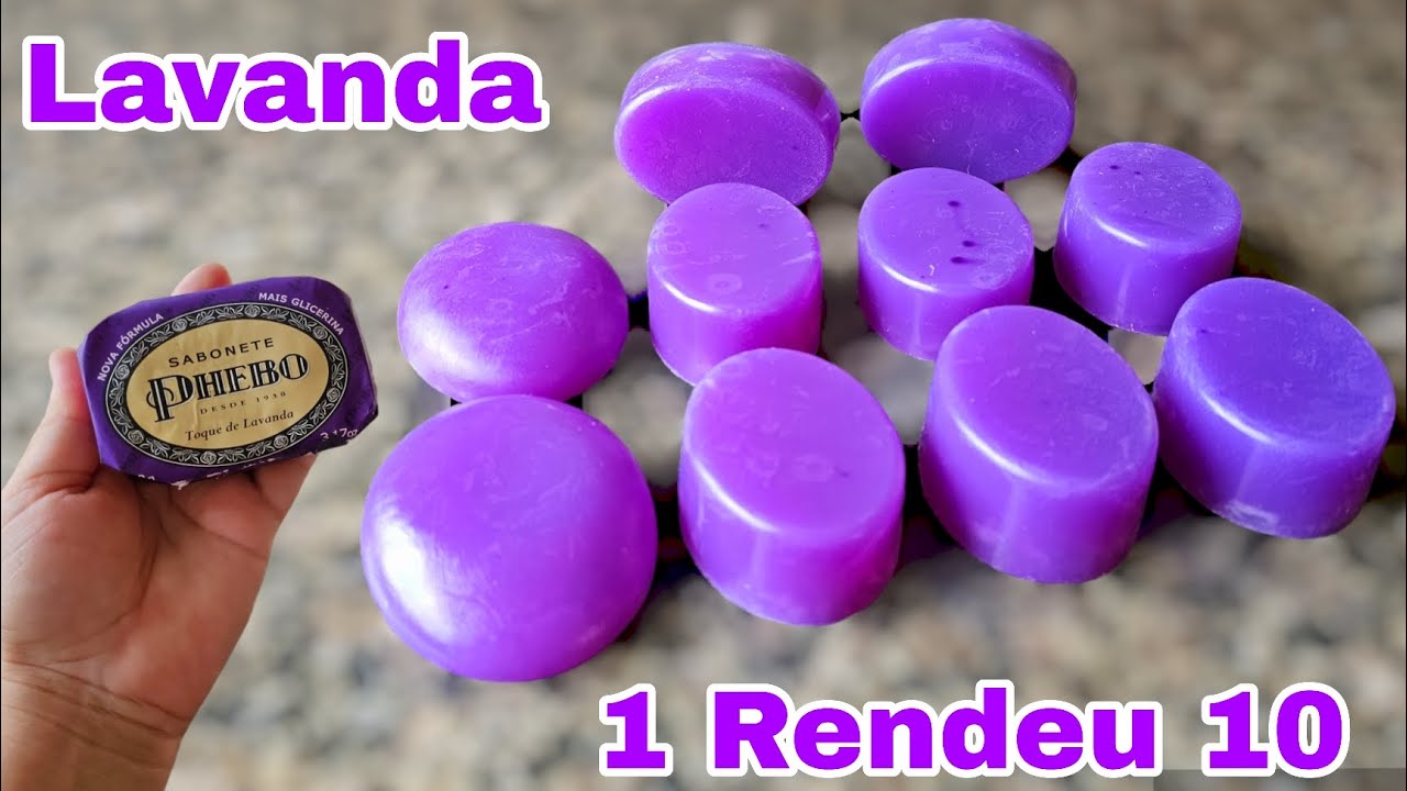 Apenas 1 Sabonete Phebo de Lavanda 💜 Rendeu 10 Sabonetes Super Cheiroso de ÓTIMO QUALIDADE