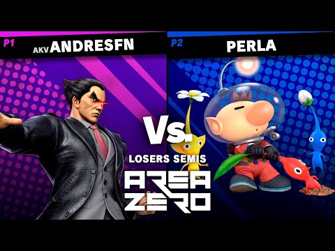 AREA ZERO #1 - AKV | AndresFn (Kazuya) Vs. Perla (Olimar) - Losers Semis