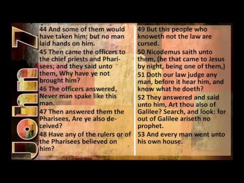 Day 7 Proverbs 7, Psalm 7, 37, 67, 97, 127, John 7