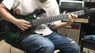 Video thumbnail for Agile Guitar Interceptor Pro 727 EB Tribal Green Clean Sound by chatreeo