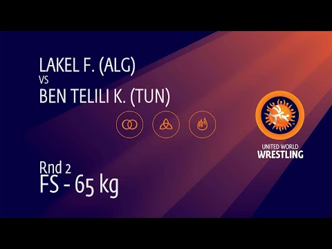 Round 2 FS - 65 kg: F. LAKEL (ALG) v. K. BEN TELILI (TUN)