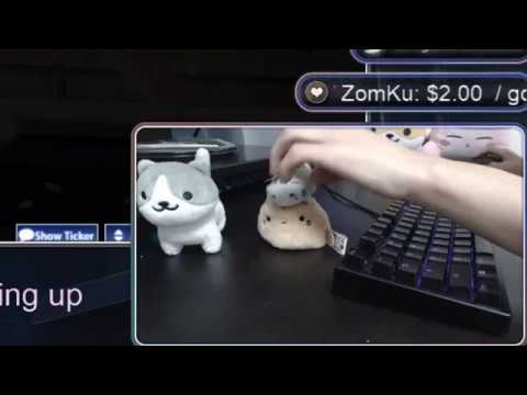 Cookiezi Playing With His KAWAII Plushie