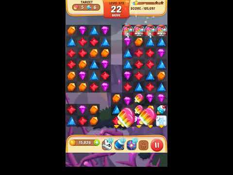 Jewel Match King Level 373 - Walkthrough ( No Booster )