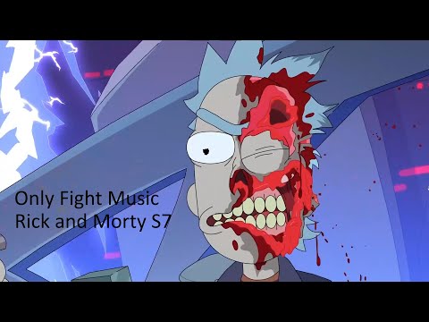 Rick Vs Rick Prime Fight Music (Only Music Fight) - Rick And Morty Season 7 Unreleased Music