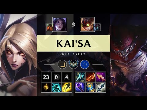Kai'Sa ADC vs Ziggs: Triple Kill, Legendary - EUW Challenger Patch 14.23