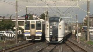 preview picture of video '日本の列車 : JR東日本  Narita line traffic : Japan Rail'