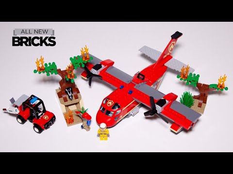 Vidéo LEGO City 60217 : L'avion des pompiers