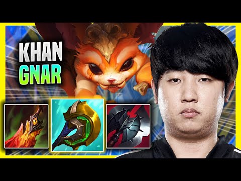 KHAN IS SO GOOD WITH GNAR! - Khan Plays Gnar TOP vs Renekton! | Season 2022