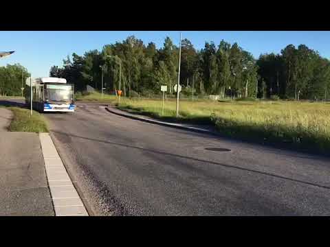 Bus ride line 2 from Pilotgatan to Kraftverket.