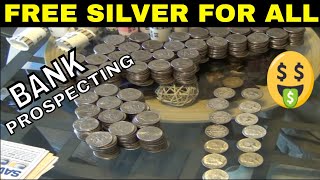FREE SILVER FOR ALL - HOW TO - Coin Roll Hunt # 1 ( AMAZING RESULTS )