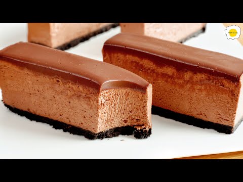 Chocolate Mousse No Oven no bake No Gelatin Chocolate Mousse 奥利奥巧克力慕斯 无需烘焙 无烤箱
