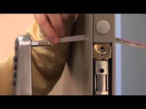 How to install the electronic mortise lock