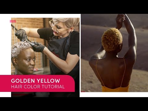 Golden Yellow Hair Color Tutorial | Wella Professionals