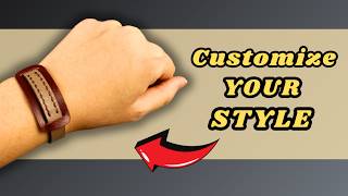 🔴How to make a Leather Bracelet| Easy DIY Tutorial for Beginners| Handmade accessory