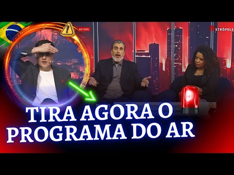Pavinatto perde a paciência e manda tirar o programa do ar ao vivo 
