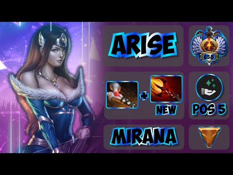 ARISE - Топовый Саппорт 5-ка Через Дагон - Mirana Dota 2