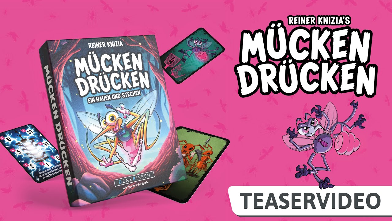 Denkriesen Mücken Drücken Familien-Wuerfelspiel