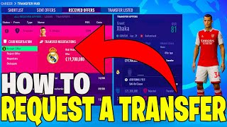 How to Request Transfer Player/Manager Career Mode FIFA 23