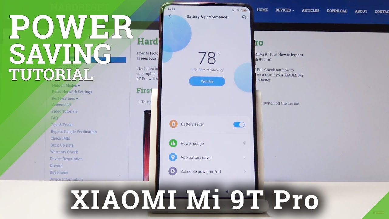 How to Enable Power Saving Mode in XIAOMI Mi 9T Pro - Battery Saver