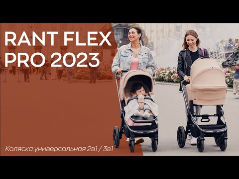 Миниатюра изображения товара Детская универсальная коляска Rant Flex Pro 2 в 1 2023 / RA074 (серый)