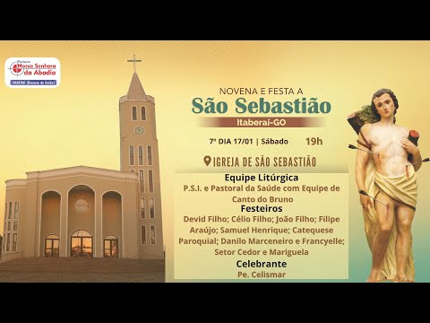 Festa à São Sebastião | 7ª noite da novena (Sábado, 17/01/2026) 19h