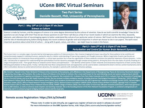 Perturbation and Control for Human Brain Network Dynamics - Danielle S. Bassett, PhD