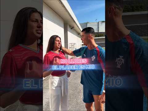 Se emociona al conocer a Cristiano ❤️🥹
