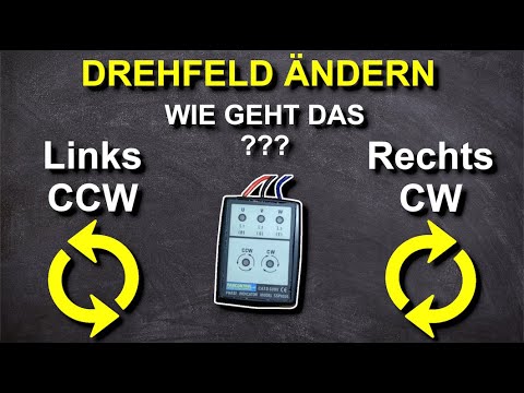 Checking the rotation field and changing the direction of rotation + important notes