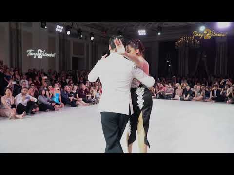  Facundo Piñero  and  Vanesa Villalba  are  dancing  to  the  tango  "  Gallo Ciego  "  at  TanGO TO Istanbul  in  2019