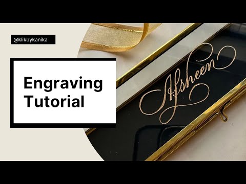 Hand Engraving on Glass | Calligraphy Engraving Process + Tools Explained
