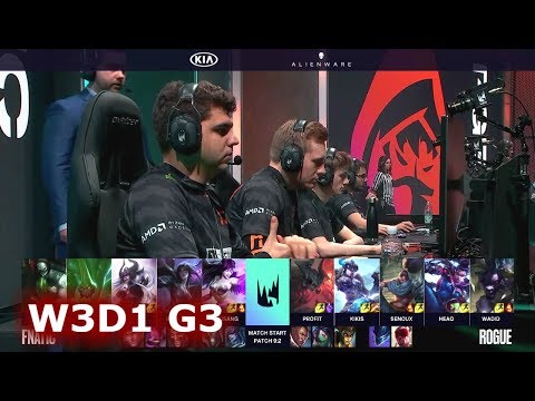 Fnatic vs Rogue | Week 3 Day 1 of S9 LEC Spring 2019 (ex-EULCS) | FNC vs RGE W3D1