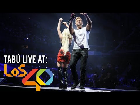 Ava Max & Pablo Alborán performing "Tabú" at the 2019 "Los 40 Awards"