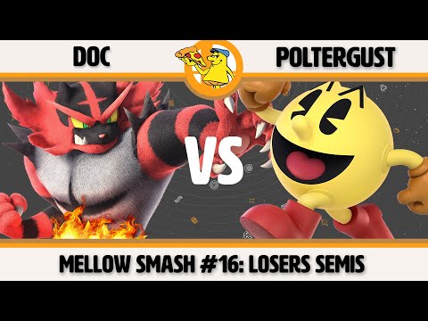 Mellow Mushroom SSBU #16 - Doc (Incineroar) vs Poltergust (PacMan) Smash Ultimate Losers Semis