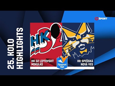25. kolo: HK 32 Liptovský Mikuláš - HK Spišská Nová Ves 2:3 sn (0:0, 1:1, 1:1 - 0:0, 0:1)
