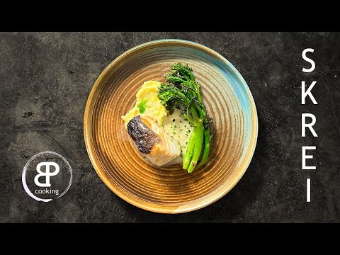 Pan-fried cod with wild broccoli. A recipe for this popular winter fish. Simple and delicious.