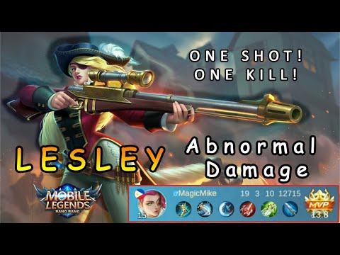 Lesley Full Damage Build! Late Game Monster!