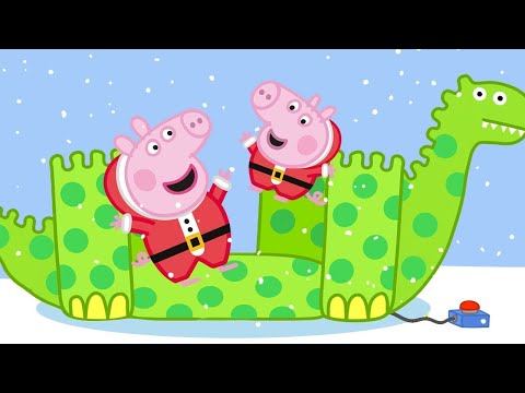 George Pig's Best Day with Dinosaur on Christmas Day | Peppa Pig Official Family Kids Cartoon
