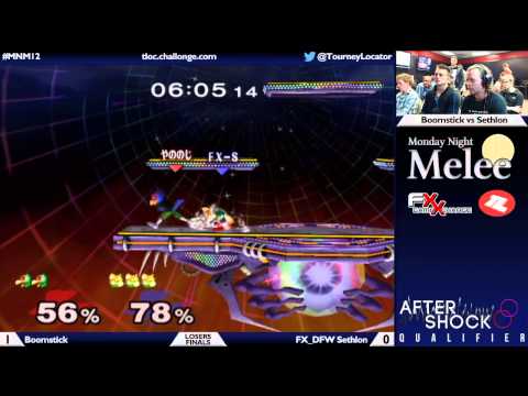 MNM 12 Melee - Boomstick (Falco) vs FX_DFW Sethlon (Fox) - Losers Finals