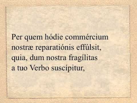 Præfatio III de Nativitate Domini (sollemnis)