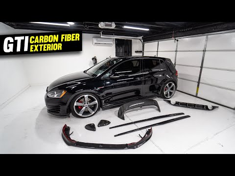 GTI Carbon Fiber Wing/Diffuser/Lip/Skirts Install