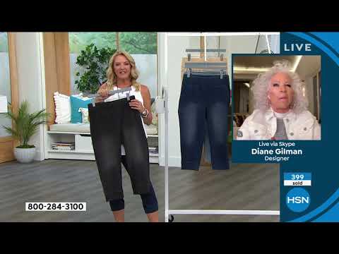 DG2 by Diane Gilman "DG Downtime" Knit Flex Cropped Jogg...